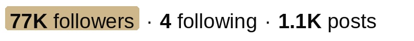 77K followers